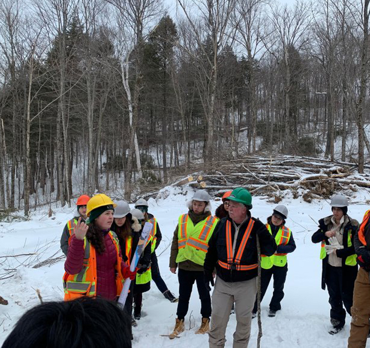 Master of Forest Conservation students head north for their annual Winter Field Tour