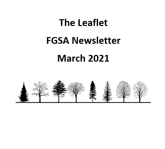 The Leaflet: FGSA’s monthly newsletter (March 2021)
