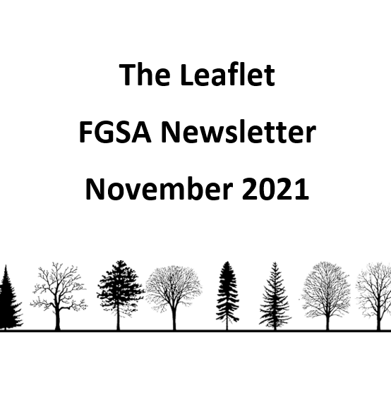 The Leaflet: FGSA’s monthly newsletter (November 2021)