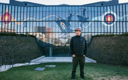 Daniels Faculty Unveils Mural by Nipissing First Nation Artist Que Rock