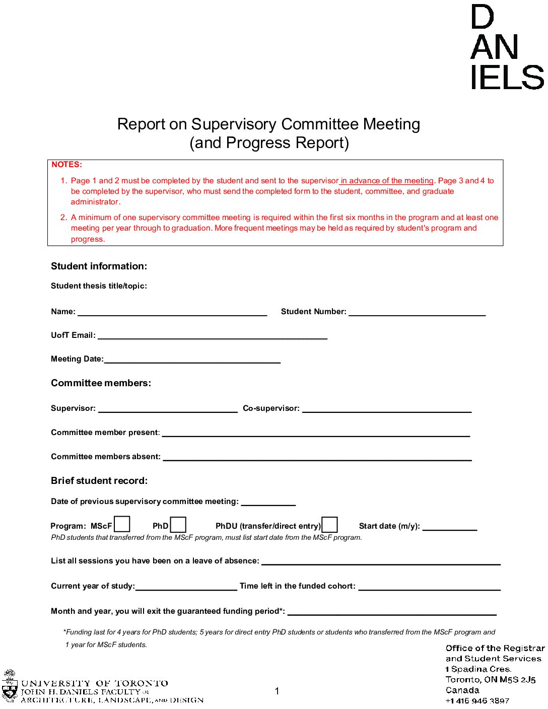 Supervisory-Committee-Meeting-Form-Template